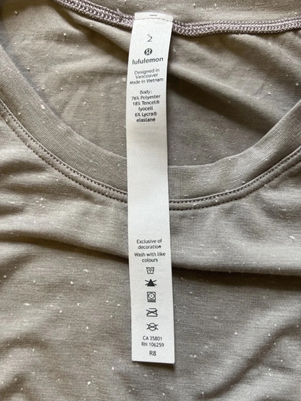 Lululemon Gray heather Unwind Your Mind short sleeve tee dress Women's Size 2